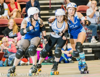 Nashville Rollergirls vs Mad Rollin' Dolls at 2013 WFTDA D1 Playoffs in Asheville