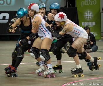 Philly Roller Girls vs Windy City Rollers at 2013 WFTDA Championships