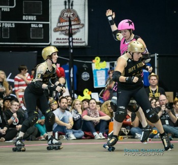 London Rollergirls vs B.ay A.rea D.erby Girls in Game 11 at 2014 WFTDA Championships