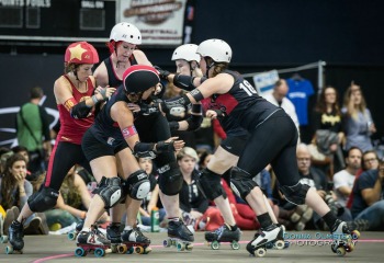 Angel City Derby Girls vs Texas Rollergirls in Game 3 at 2014 WFTDA Championships