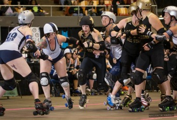 B.ay A.rea D.erby Girls vs Denver Roller Dolls in Game 5 at 2014 WFTDA Championships