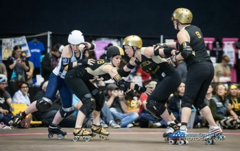 B.ay A.rea D.erby Girls vs Denver Roller Dolls in Game 5 at 2014 WFTDA Championships