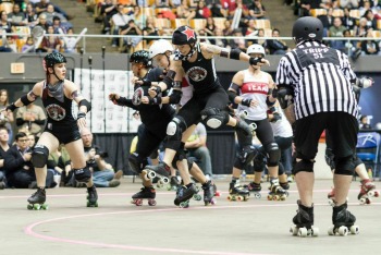 Gotham Girls Roller Derby vs Texas Rollergirls in Game 7 at 2014 WFTDA Championships