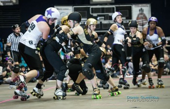 Bay Area Derby Girls vs Rose City Rollers in Game 9 at 2014 WFTDA Championships