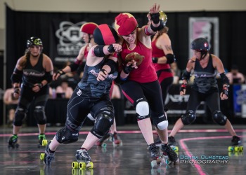 Rocky Mountain Rollergirls vs Angel City Derby Girls at 2014 WFTDA D1 Playoffs in Salt Lake City